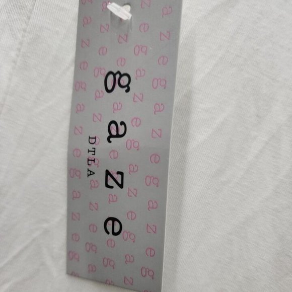 NWT GAZE WOMEN'S TWISTED FRONT 3/4 DOLMAN SLEEVE STRETCH BLOUSE XS - Picture 5 of 6